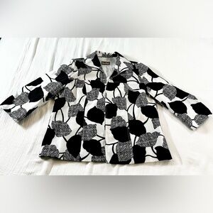 TanJay Black & White Floral Jacket